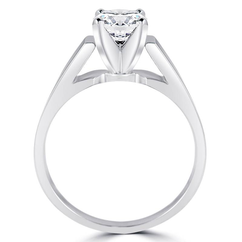 Engagement Wedding High Bridge Fancy Ring 2.15Ct Round Diamond 14K White  Gold Fn | eBay